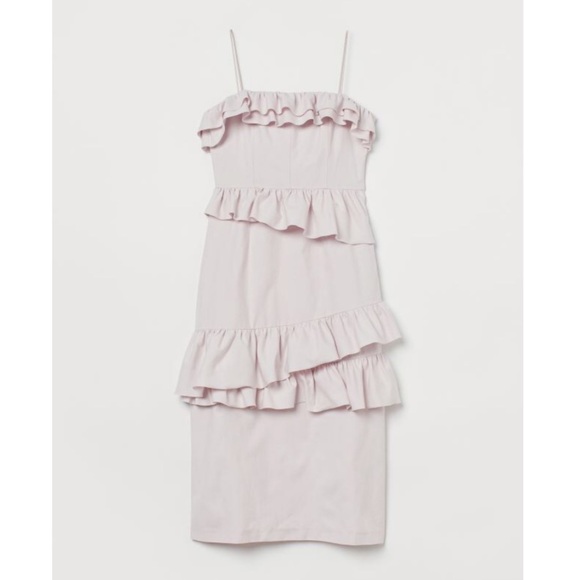 Brock Collection x H&M Light Pink Flounced Dress - Picture 4 of 9